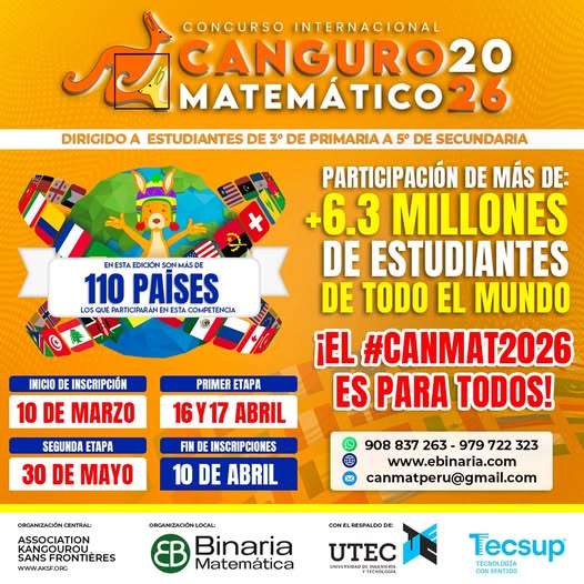 Concurso Canguro Matemático 2026 - Flyer